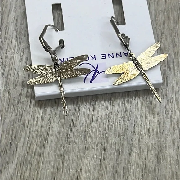 Anne Koplik "Dragonfly" Earrings - Picture 3 of 4